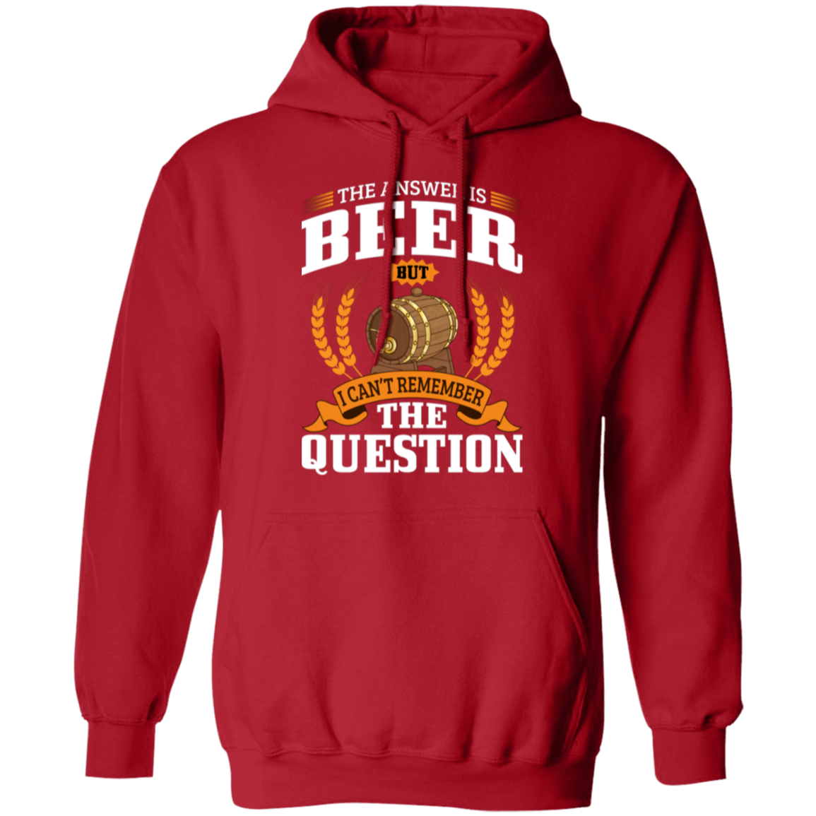 "The Answer Is Beer" Hoodie – Cozy and Fun for Beer Lovers and Happy Hour Fans!