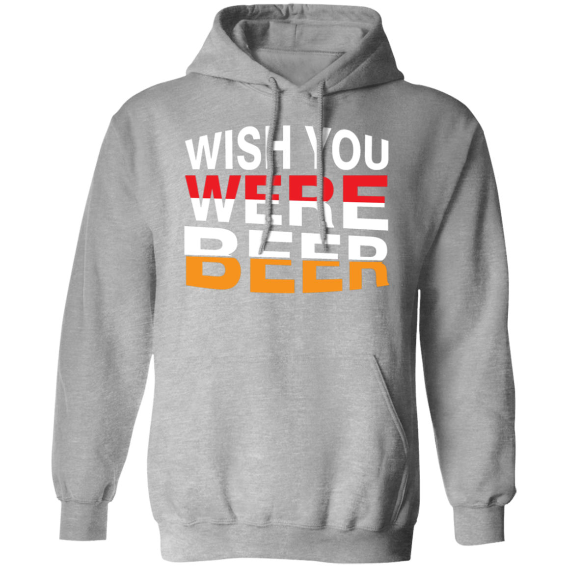 "Wish You Were Beer" Hoodie – Cozy & Comedic Wear for Beer Fans!