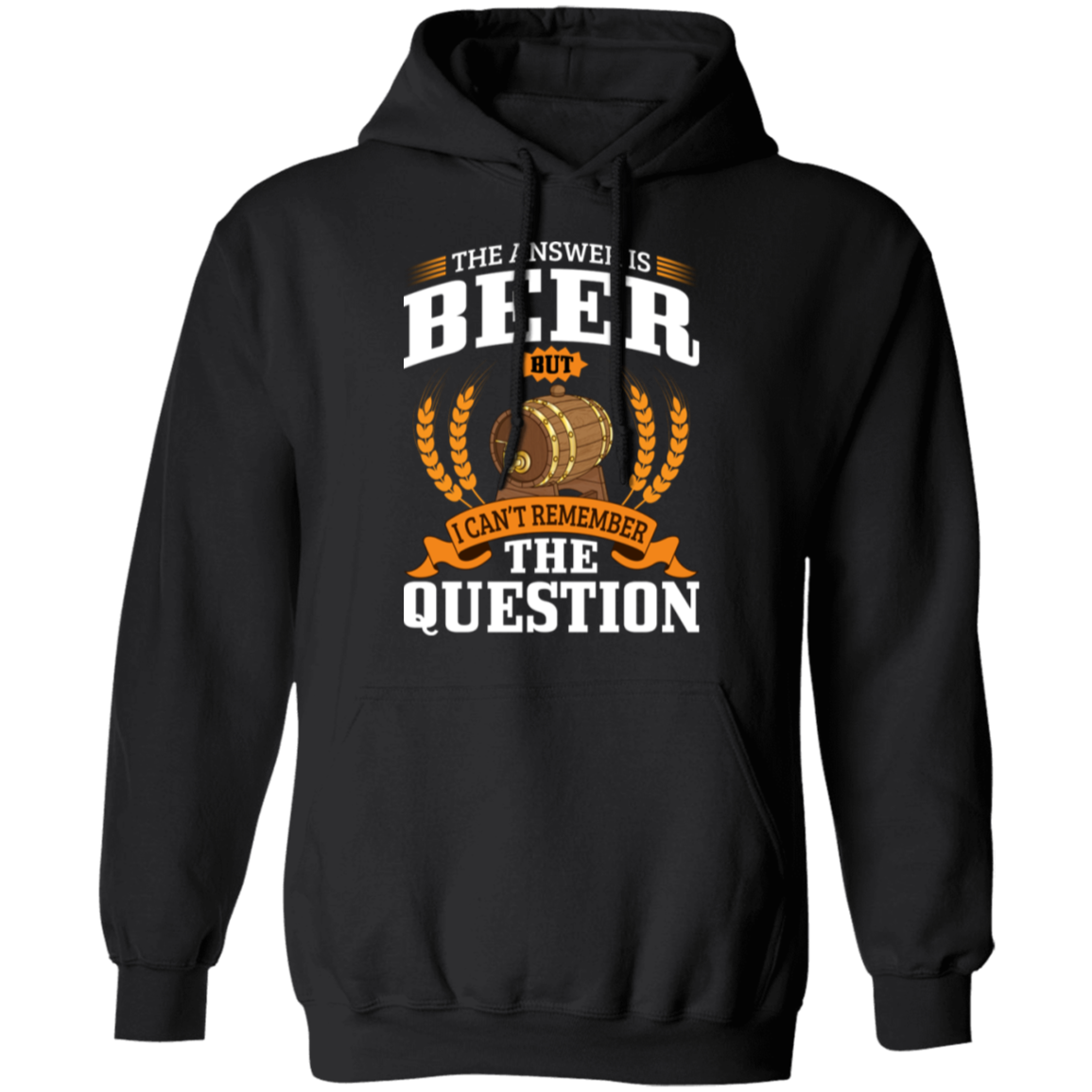 "The Answer Is Beer" Hoodie – Cozy and Fun for Beer Lovers and Happy Hour Fans!