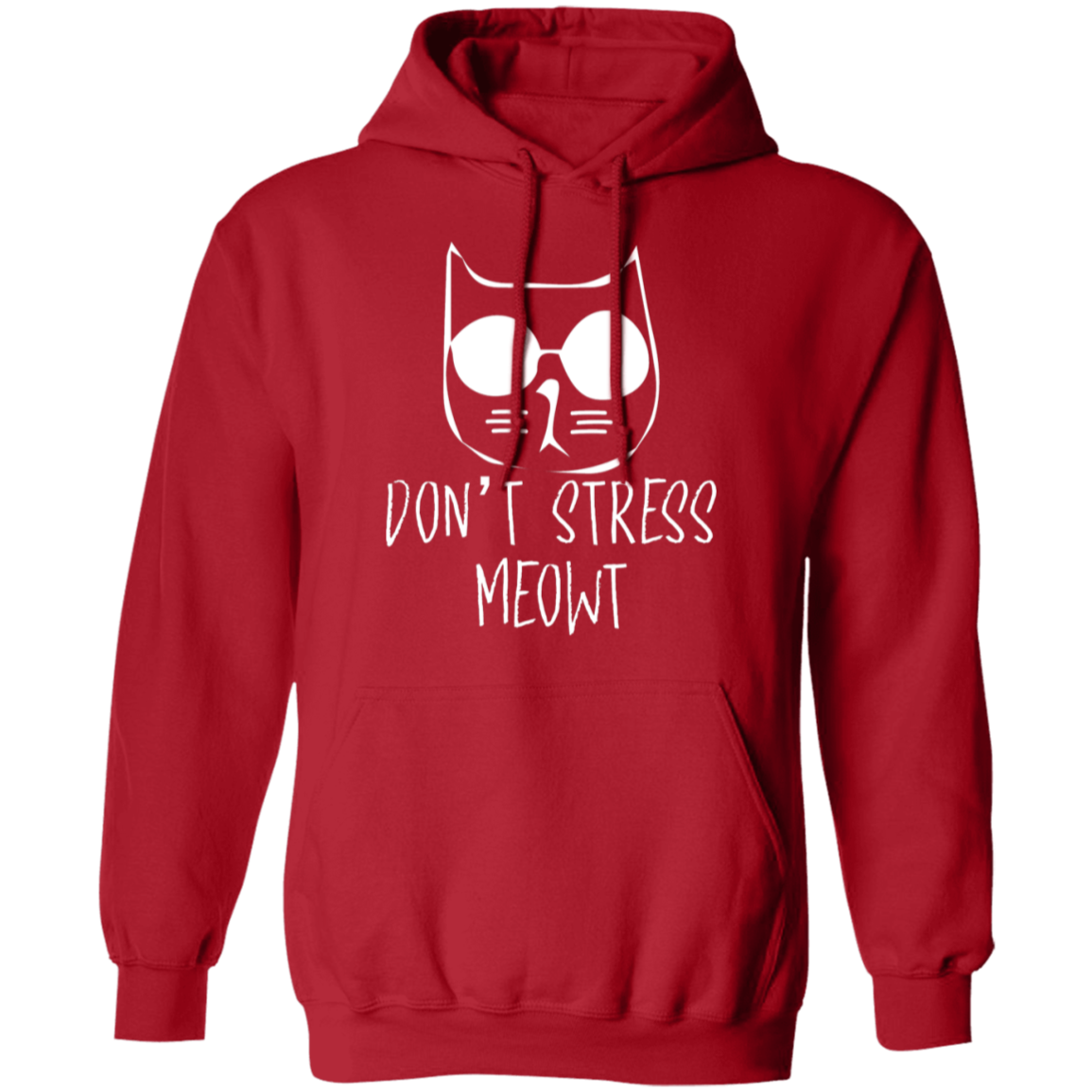 "Don't Stress Meowt" Cool Cat Hoodie – Perfect for Cat Lovers, Cat Owners, & Cat Ladies!