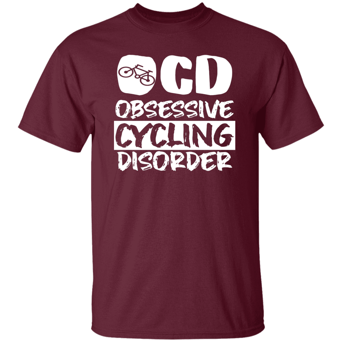 "OCD: Obsessive Cycling Disorder" T-Shirt – A Must-Have for Cycling Enthusiasts!