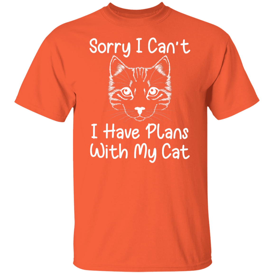 "Plans With My Cat" Funny Cat Lover T-Shirt