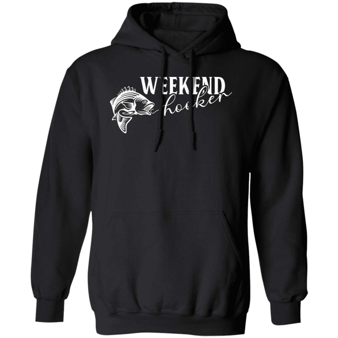 "Weekend Hooker" Fishing Hoodie – Cozy, Funny, and Perfect for Anglers!
