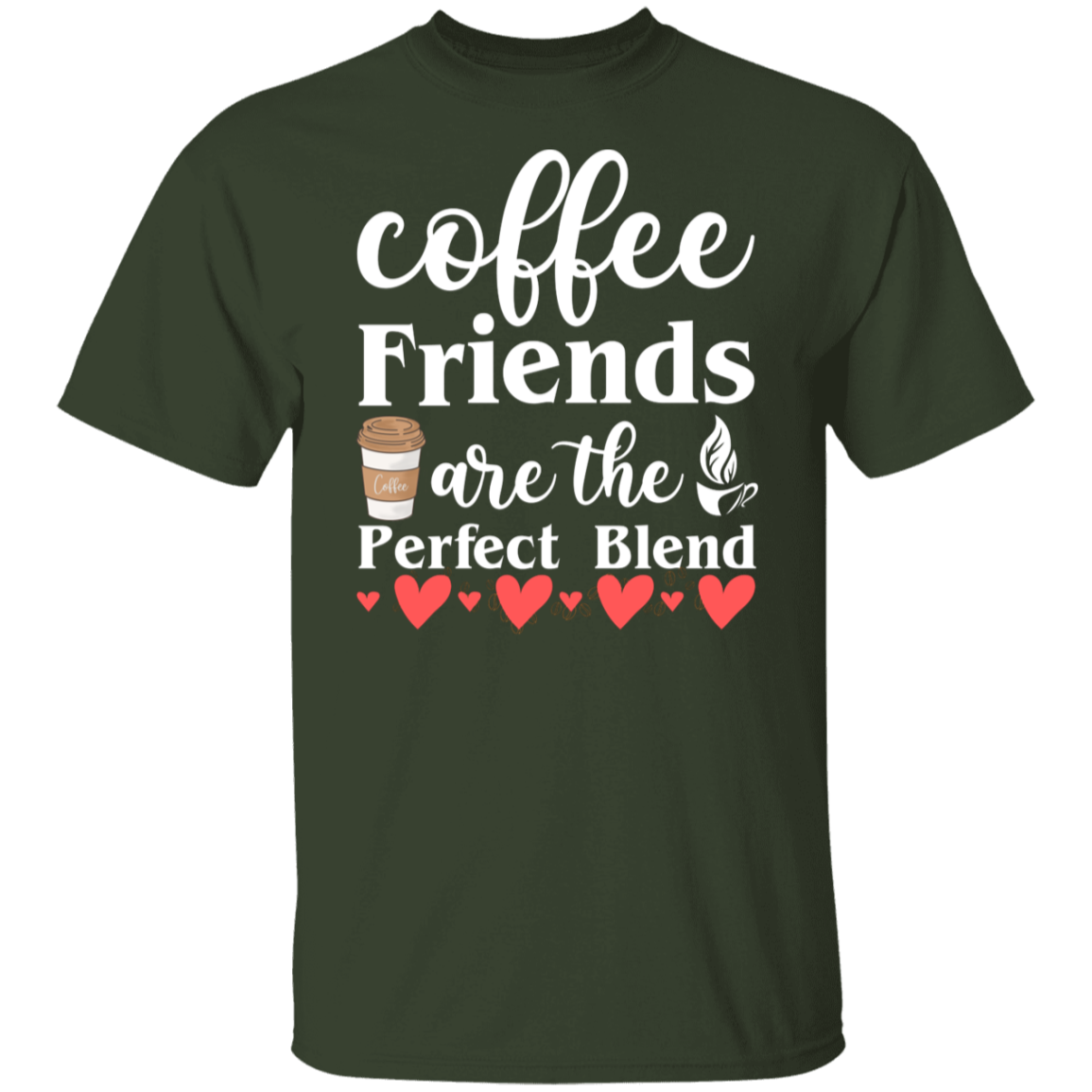 Perfect Blend Coffee Friends T-Shirt - Celebrate Friendship with Every Sip!