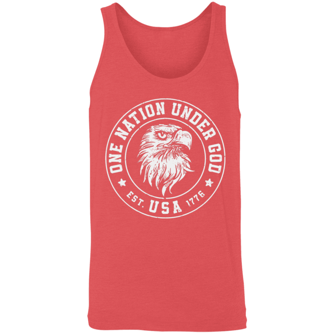 "One Nation Under God: USA Est. 1776" Patriotic Eagle Tank Top