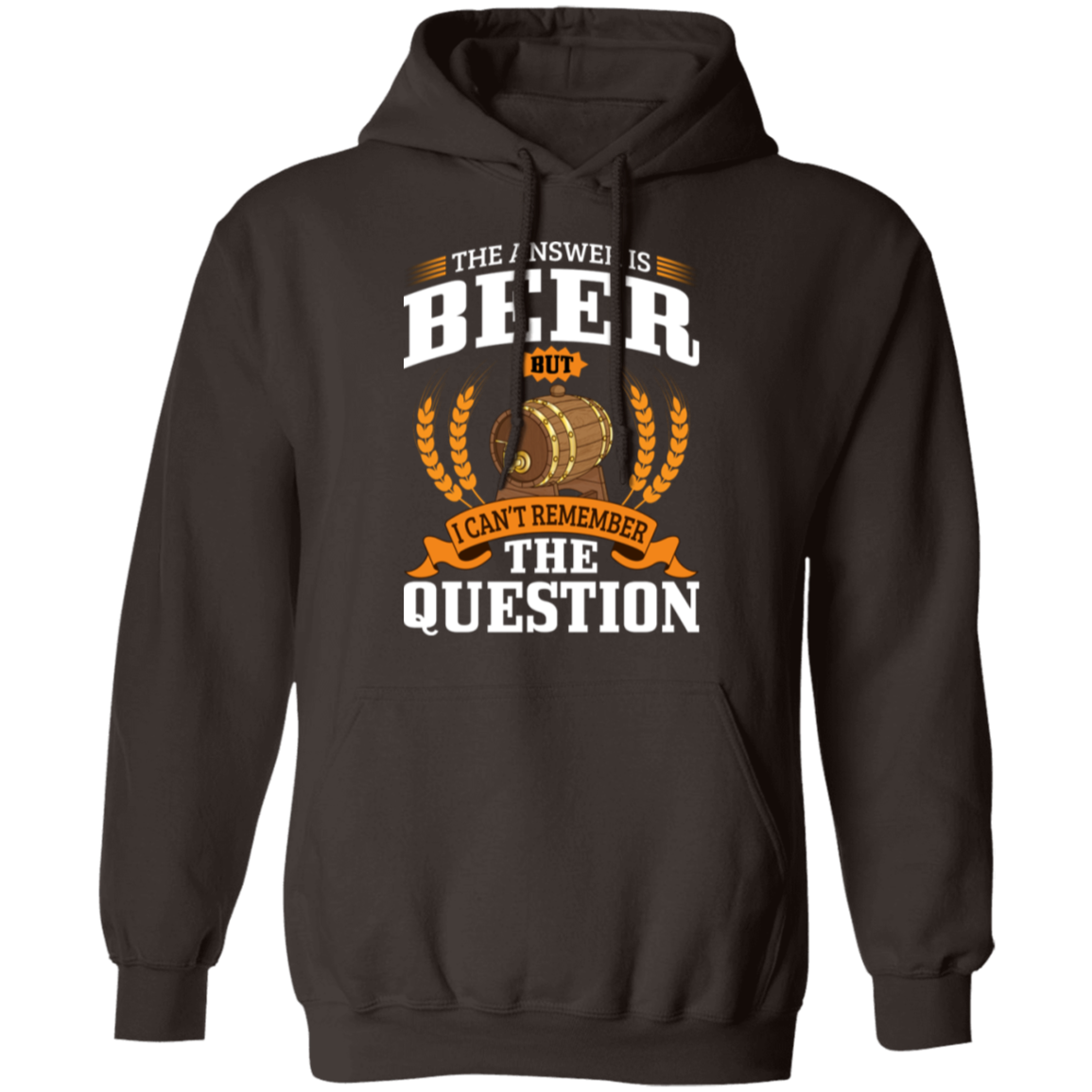 "The Answer Is Beer" Hoodie – Cozy and Fun for Beer Lovers and Happy Hour Fans!