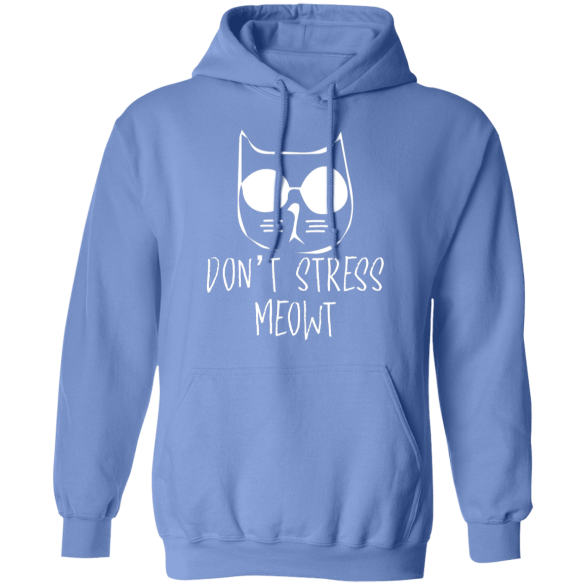"Don't Stress Meowt" Cool Cat Hoodie – Perfect for Cat Lovers, Cat Owners, & Cat Ladies!