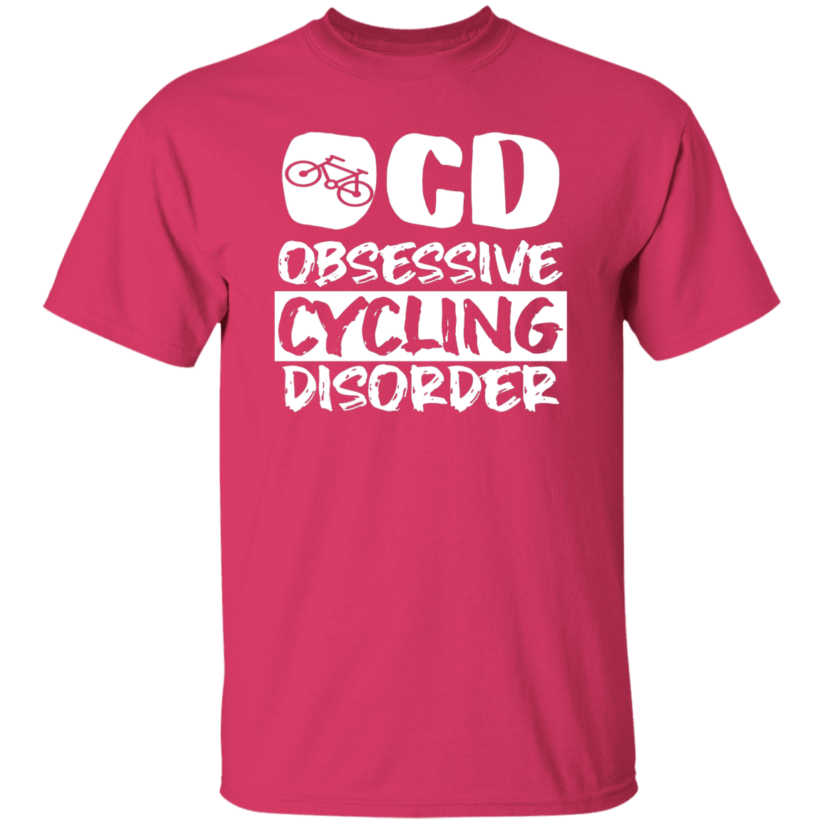 "OCD: Obsessive Cycling Disorder" T-Shirt – A Must-Have for Cycling Enthusiasts!