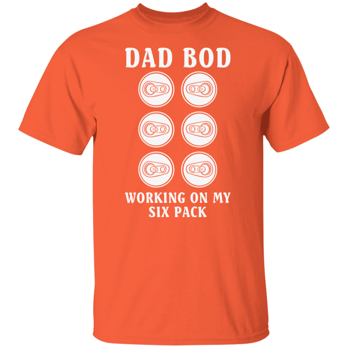 "Dad Bod: Working On My Six Pack" T-Shirt – Perfect for Beer, Wine, and Cocktail Lovers!