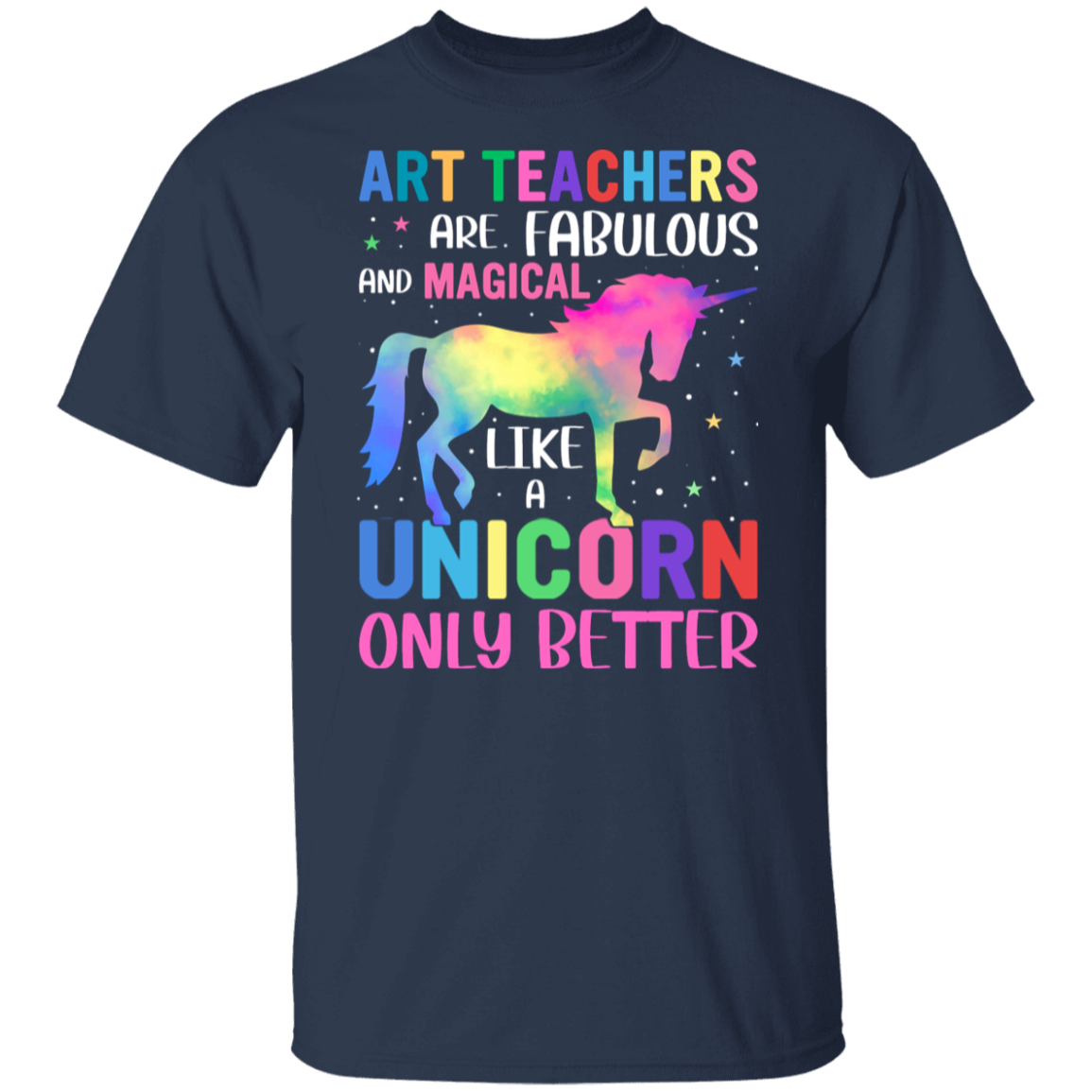 Fabulous & Magical Art Teacher Unicorn Shirt - Perfect Back-to-School Gift!
