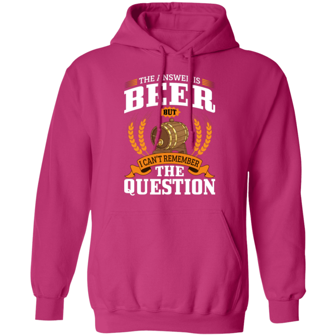 "The Answer Is Beer" Hoodie – Cozy and Fun for Beer Lovers and Happy Hour Fans!