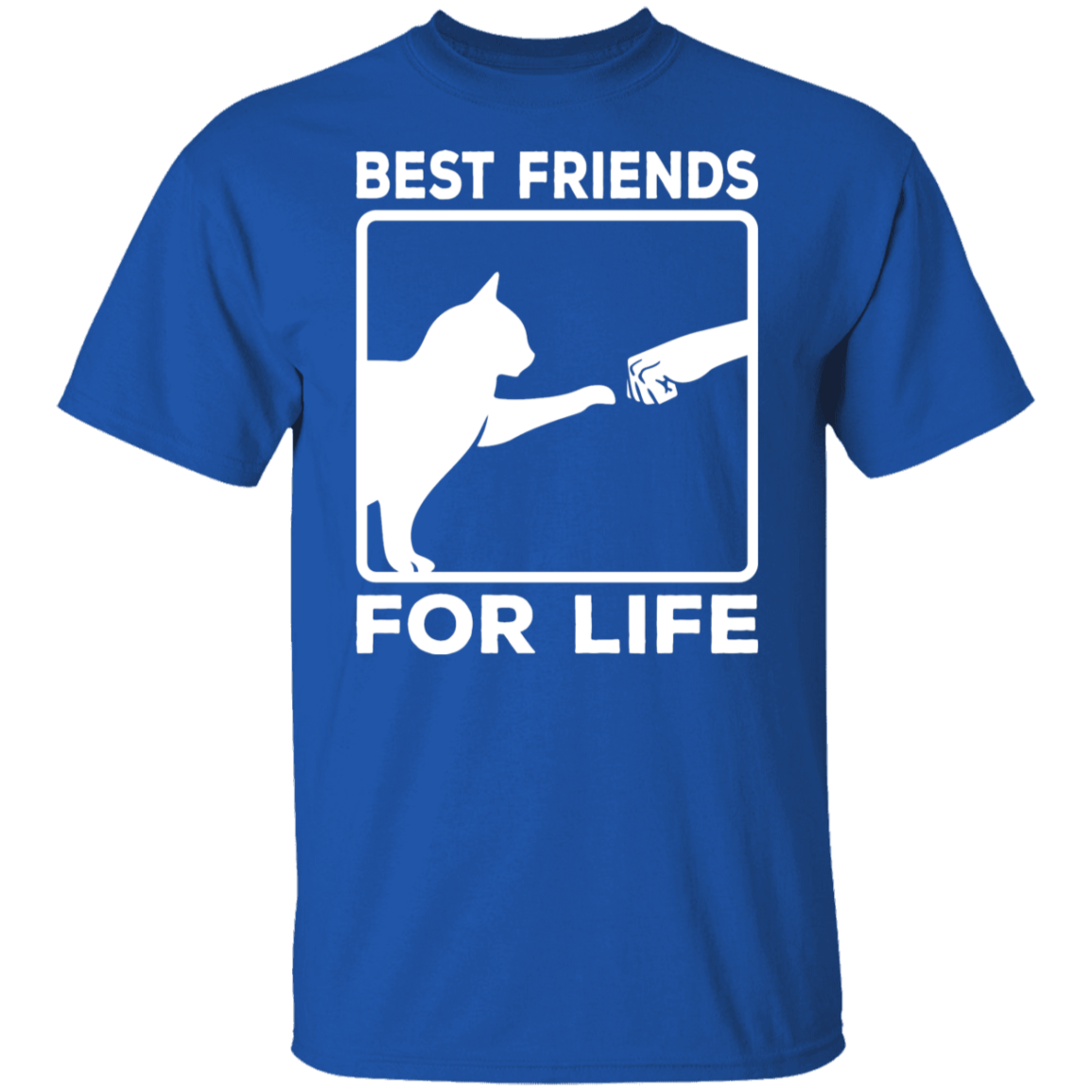 "Best Friends For Life" - Cat & Human Fist Bump T-Shirt | Perfect for Cat Lovers & Pet Owners!