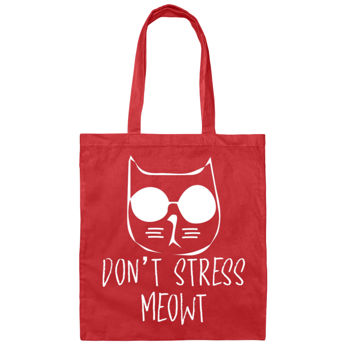 "Don't Stress Meowt" Cool Cat Tote Bag – Perfect for Cat Lovers, Cat Owners, & Cat Ladies!