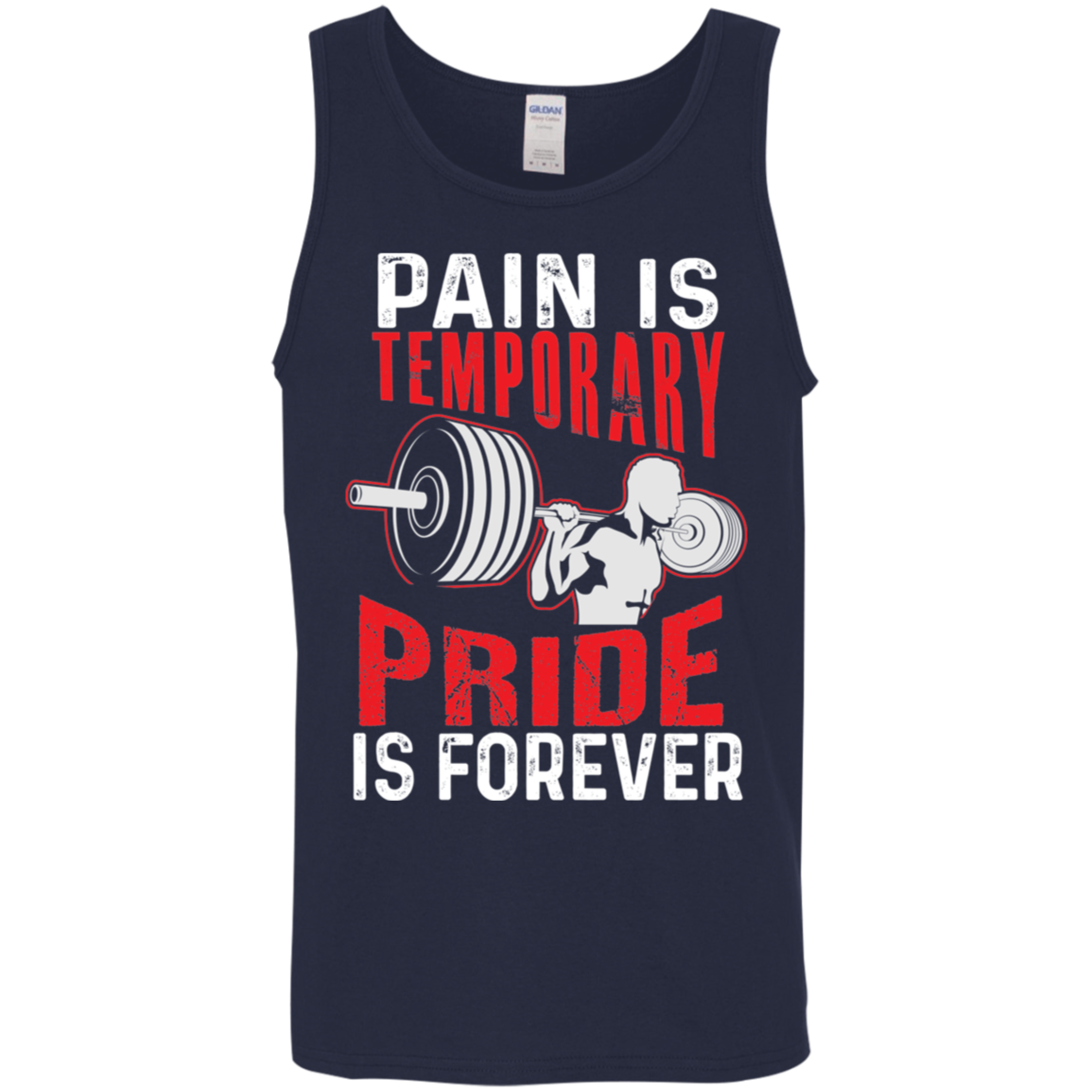 "Pain Is Temporary. Pride Is Forever." Tank Top – Motivational Fitness Tank for Weight Lifters!