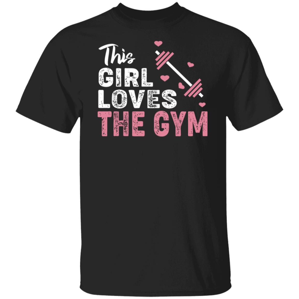 "This Girl Loves The Gym" T-Shirt – Perfect for Fitness Enthusiasts & Weight Lifters!