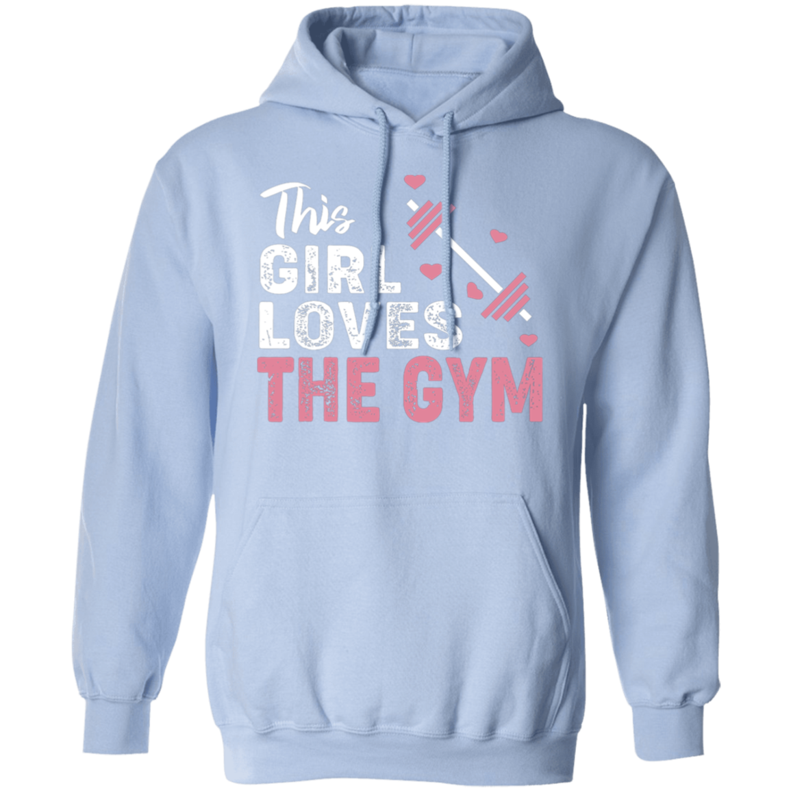"This Girl Loves The Gym" Hoodie – Cozy and Motivational for Fitness Fans!
