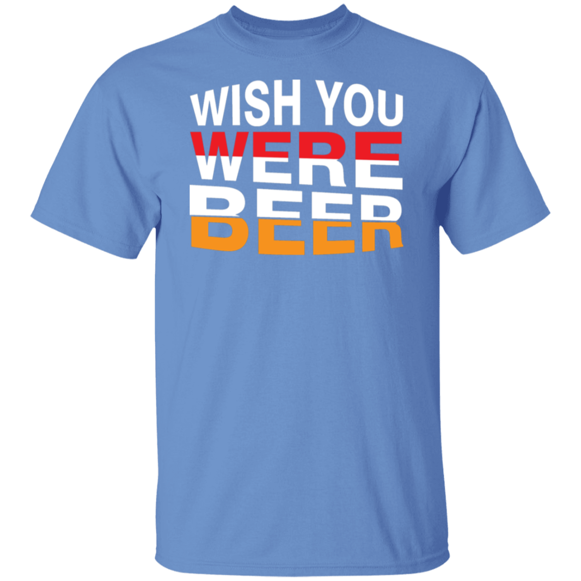"Wish You Were Beer" T-Shirt – Perfect for Beer Lovers & Happy Hour Fans!