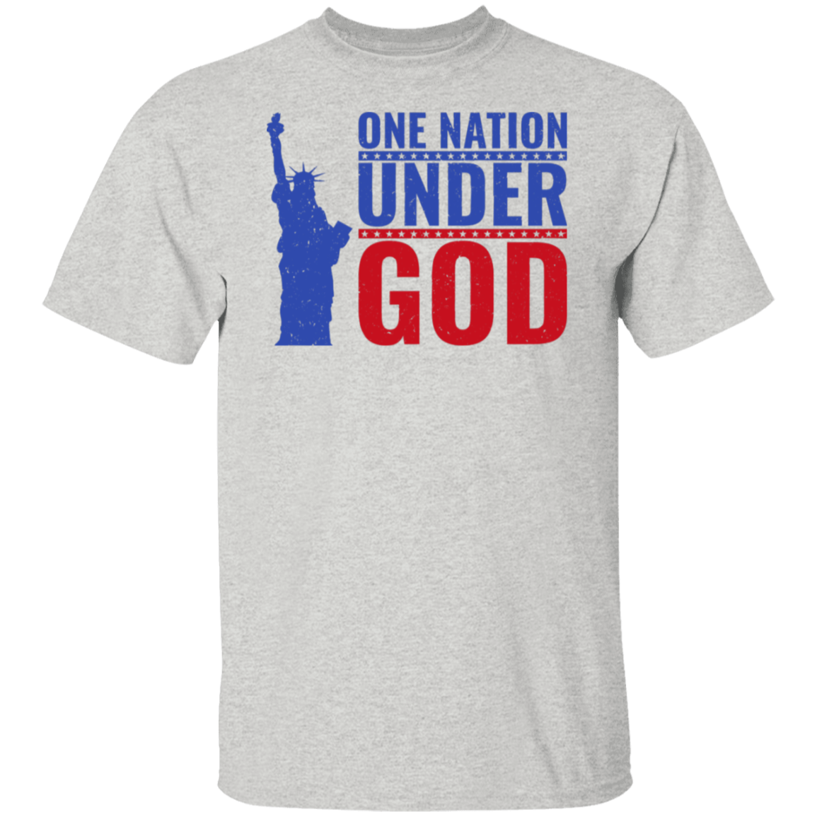 "One Nation Under God" Patriotic T-Shirt – Featuring the Statue of Liberty