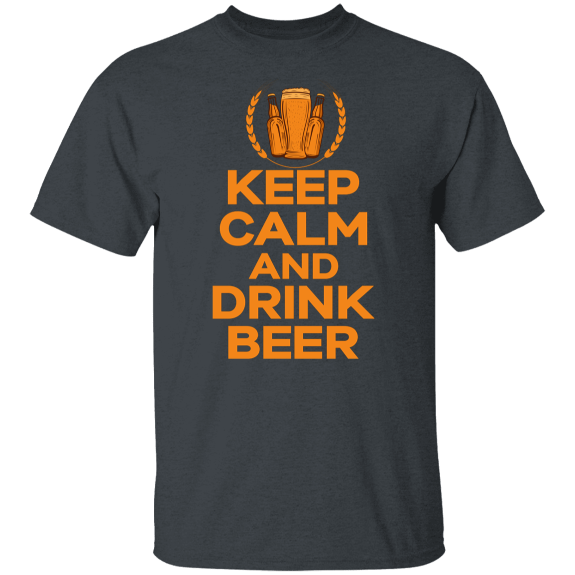 "Keep Calm And Drink Beer" T-Shirt – Perfect Apparel for Beer Enthusiasts and Happy Hour Lovers!