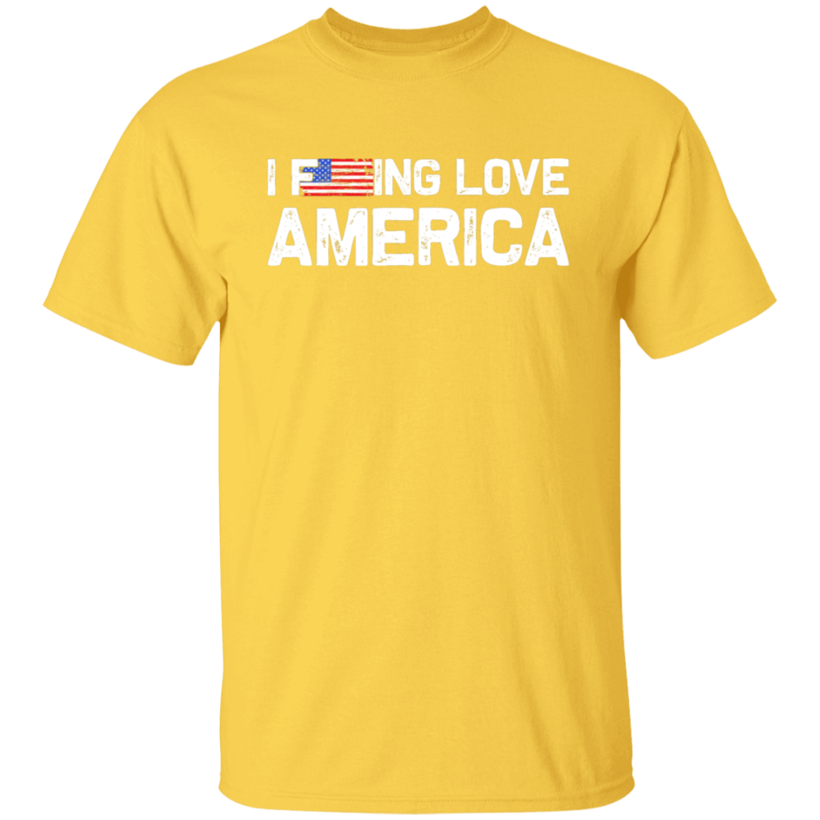 Patriot's Pride: "I F-ing Love America" Flag T-Shirt