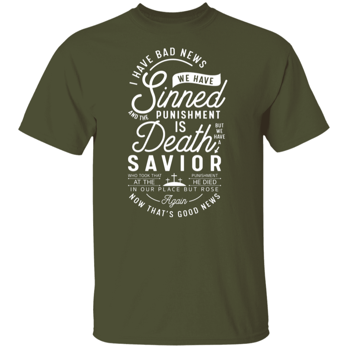 From Sin to Salvation: Christian Good News T-Shirt