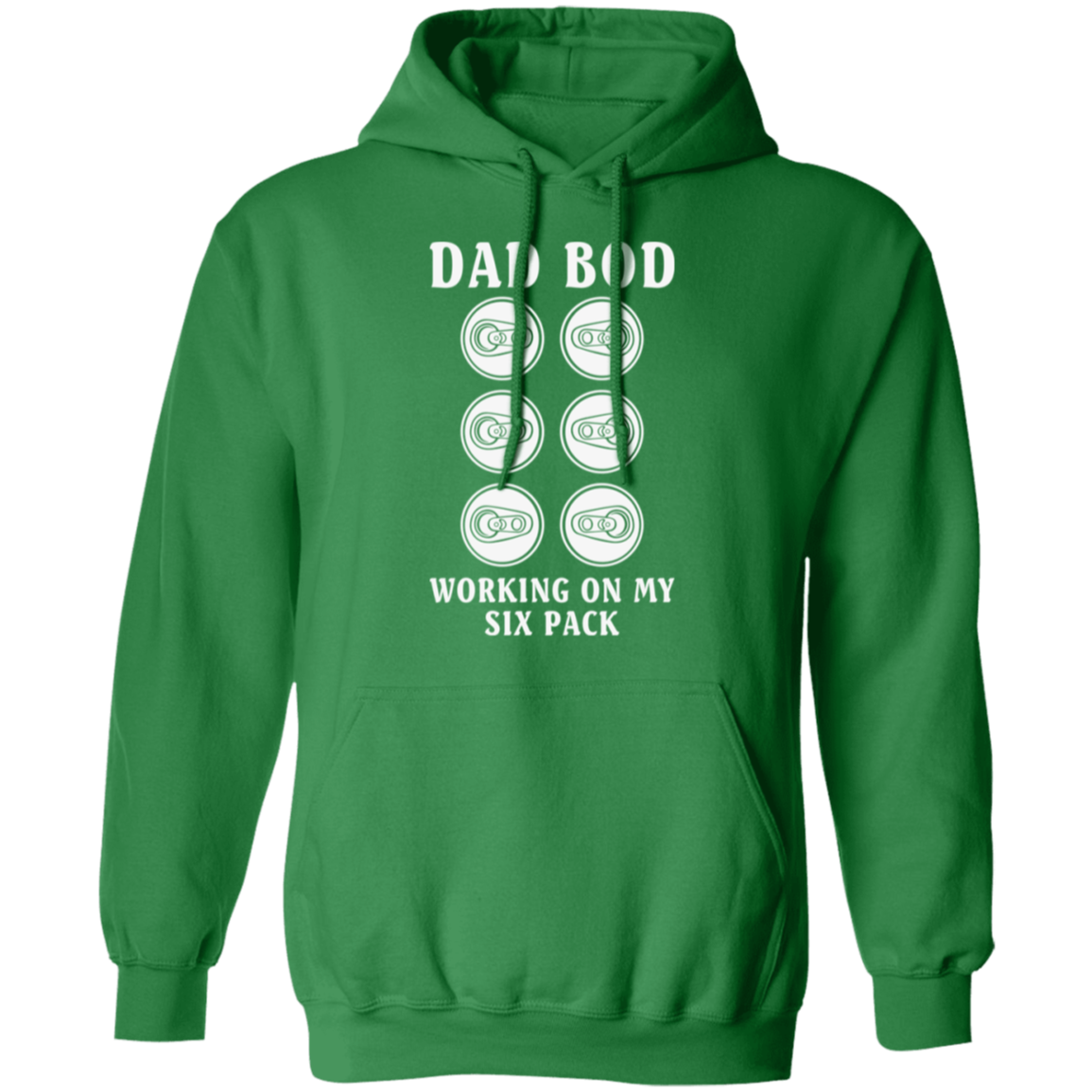 "Dad Bod: Working On My Six Pack" Hoodie – Ideal for Beer, Wine, and Cocktail Enthusiasts!