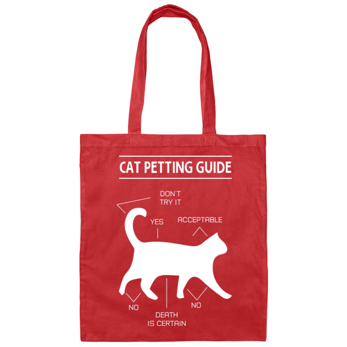 "Cat Petting Guide" Tote Bag – Carry Your Feline Know-How Everywhere!
