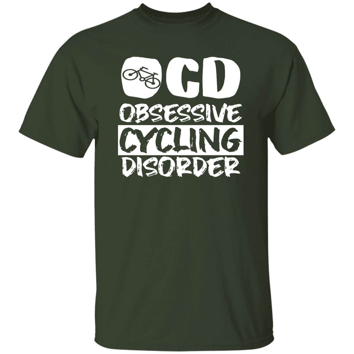 "OCD: Obsessive Cycling Disorder" T-Shirt – A Must-Have for Cycling Enthusiasts!