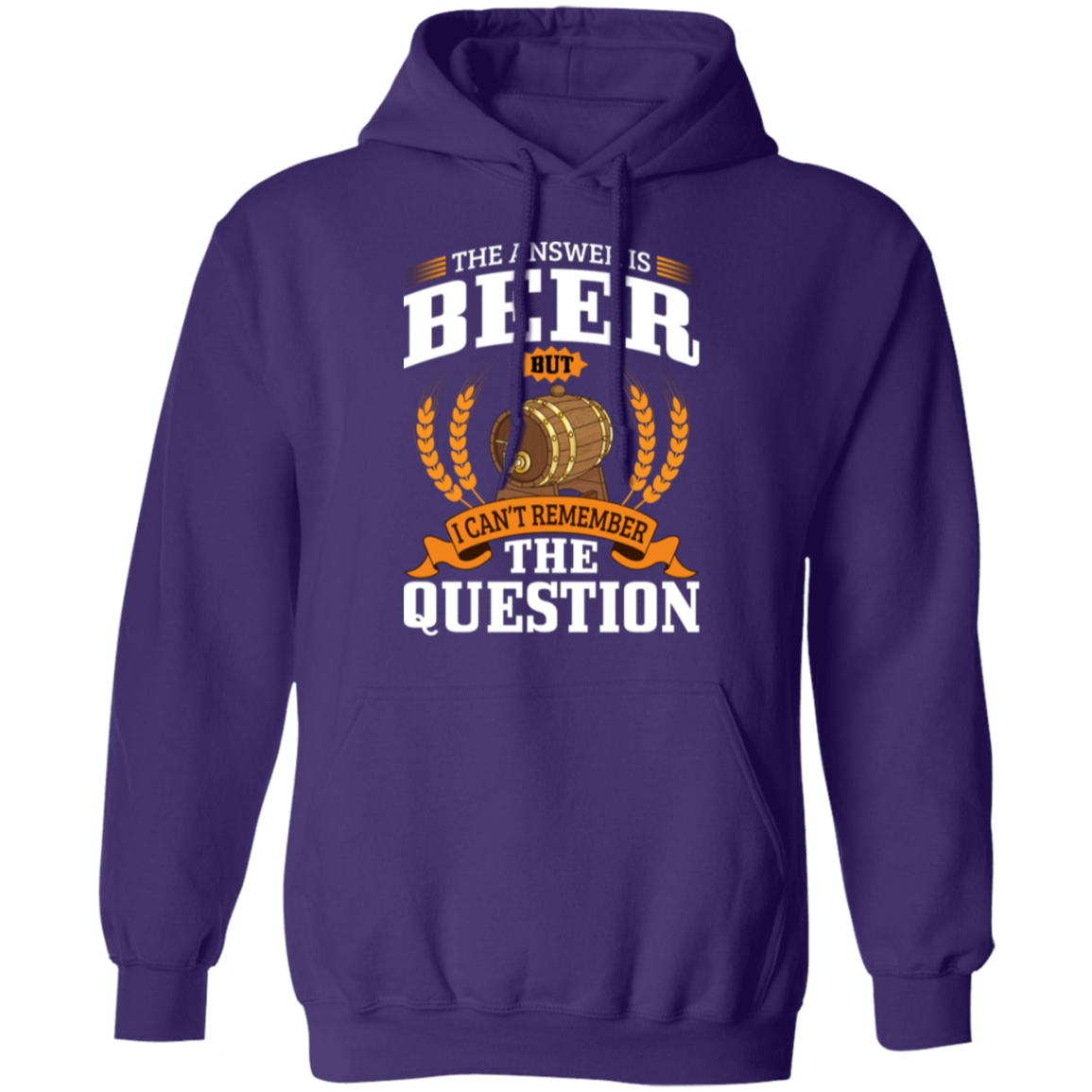"The Answer Is Beer" Hoodie – Cozy and Fun for Beer Lovers and Happy Hour Fans!