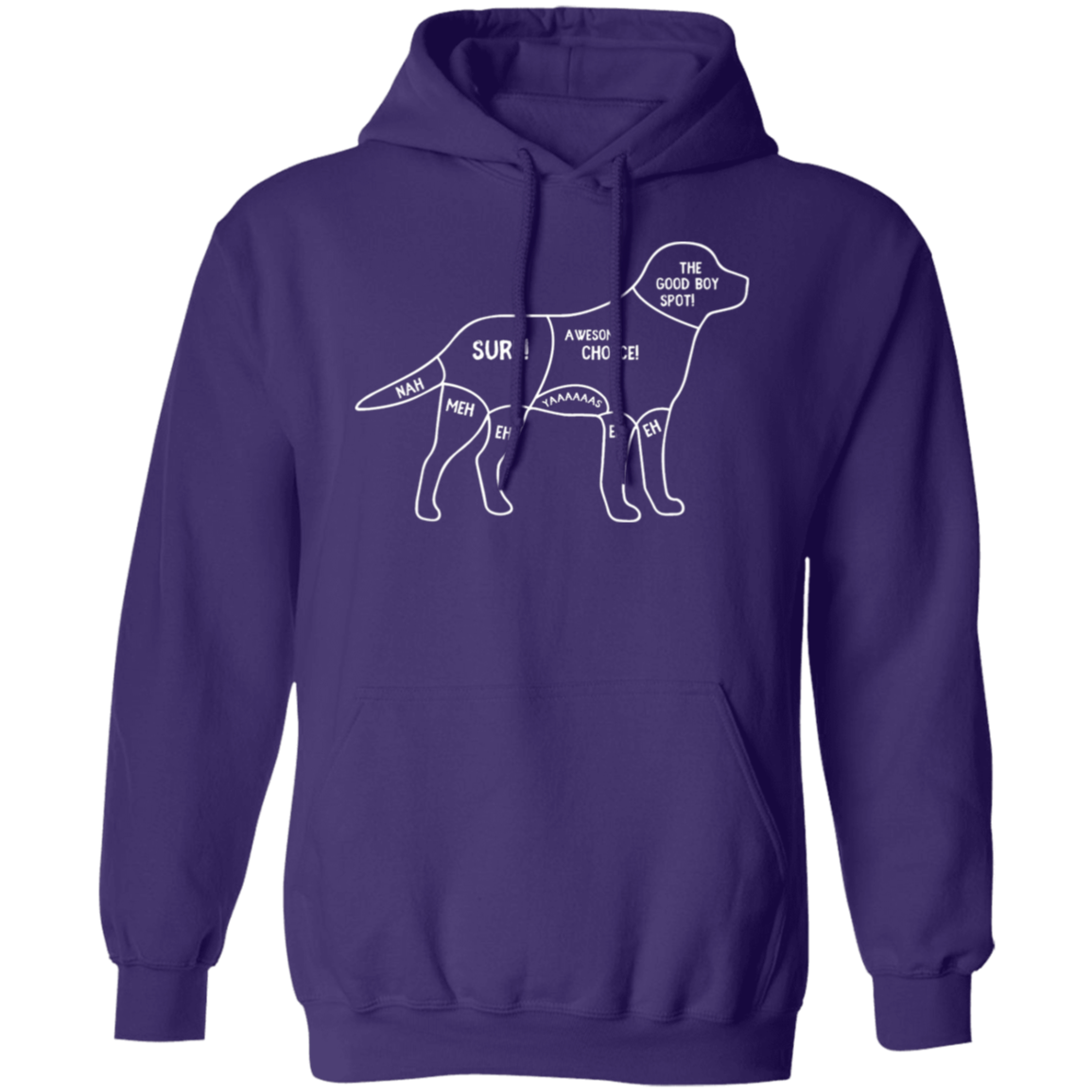 "Dog's Petting Guide" Hoodie: Stay Cozy, Pet Happily!