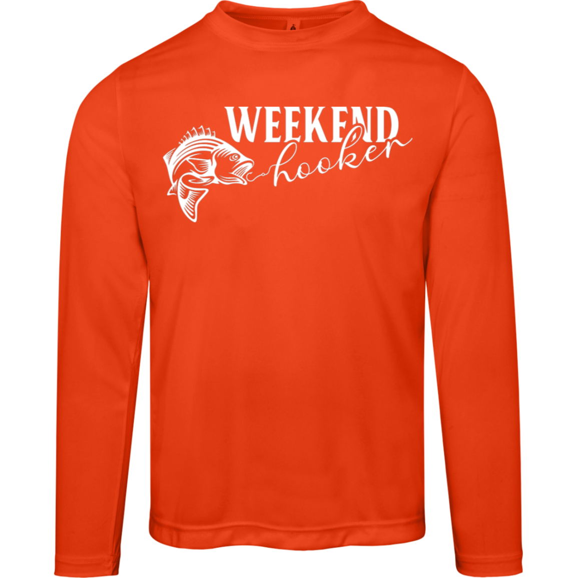 "Weekend Hooker" Long-Sleeved Fishing Tee – Moisture-Wicking & UV 40+ Protection!