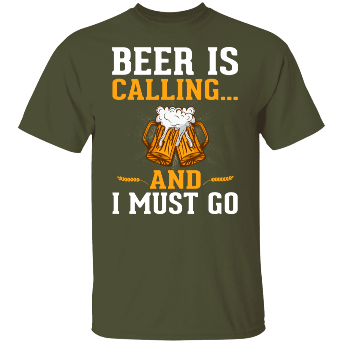 "Beer Is Calling...And I Must Go" Funny T-Shirt – Ideal for Beer Lovers & Happy Hour Fans!