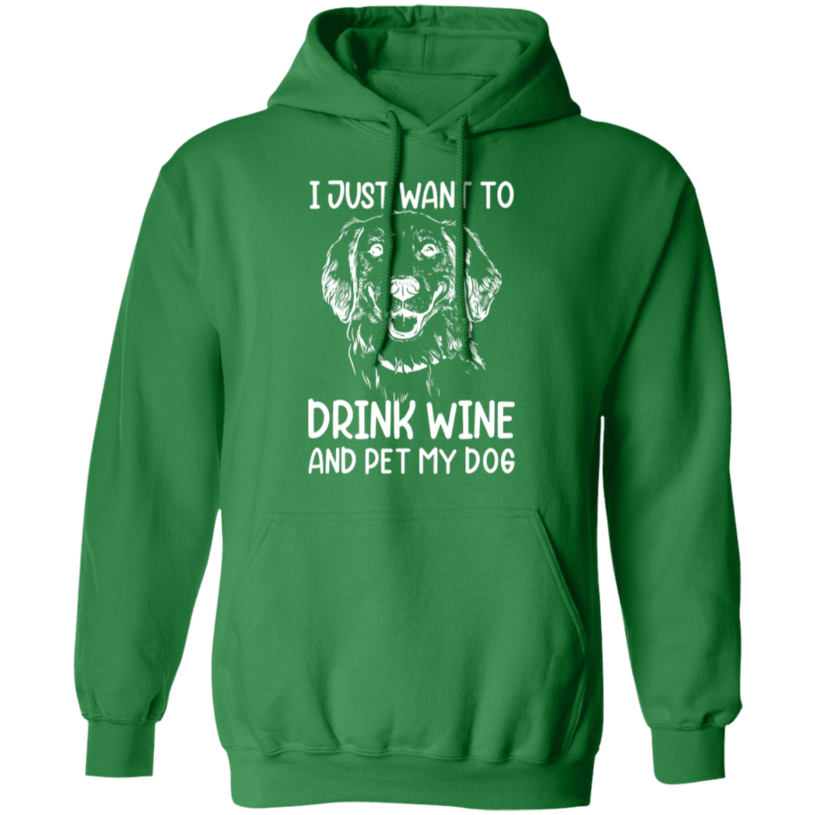 "Wine, Wag, and Unwind": Cozy Dog Lover’s Hoodie