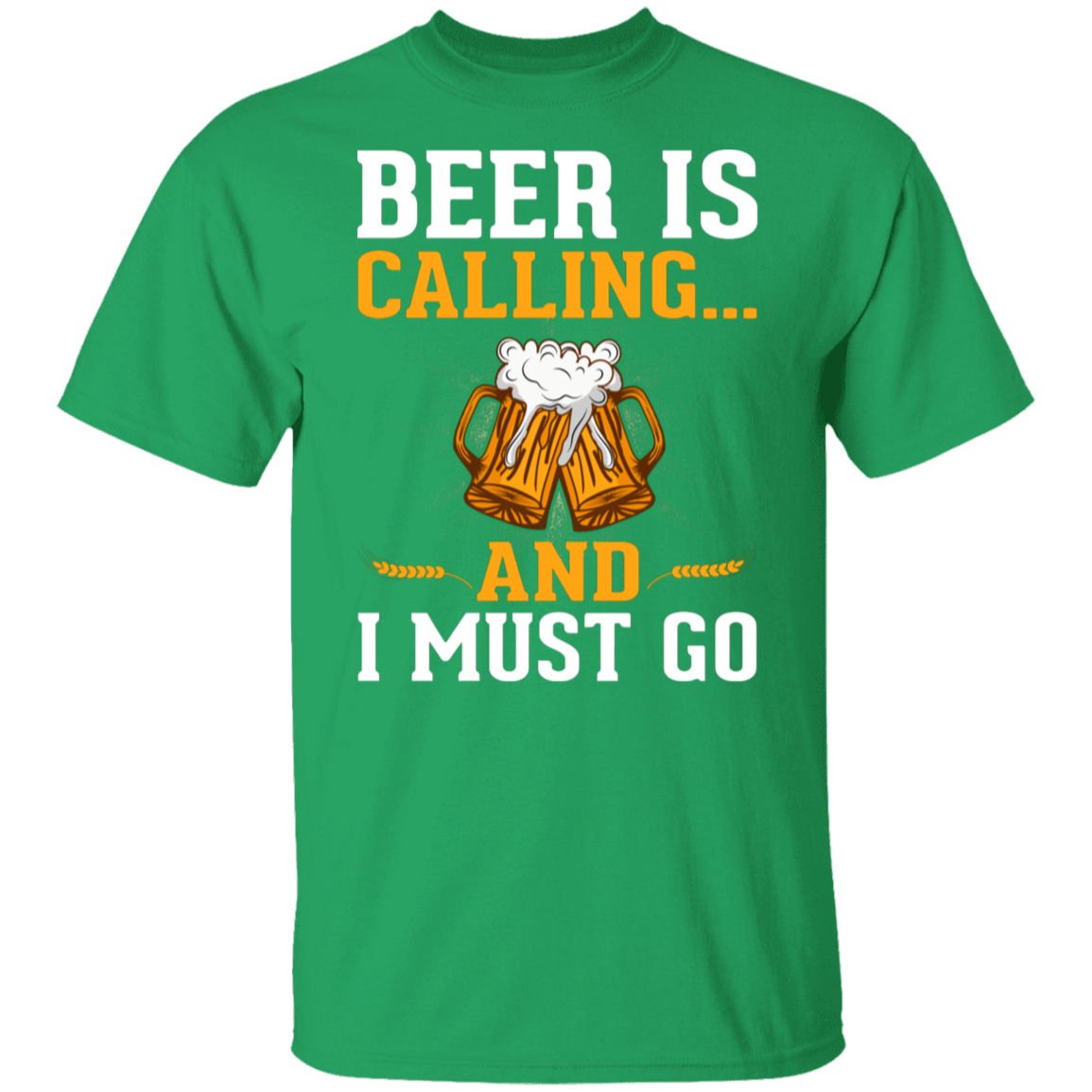 "Beer Is Calling...And I Must Go" Funny T-Shirt – Ideal for Beer Lovers & Happy Hour Fans!