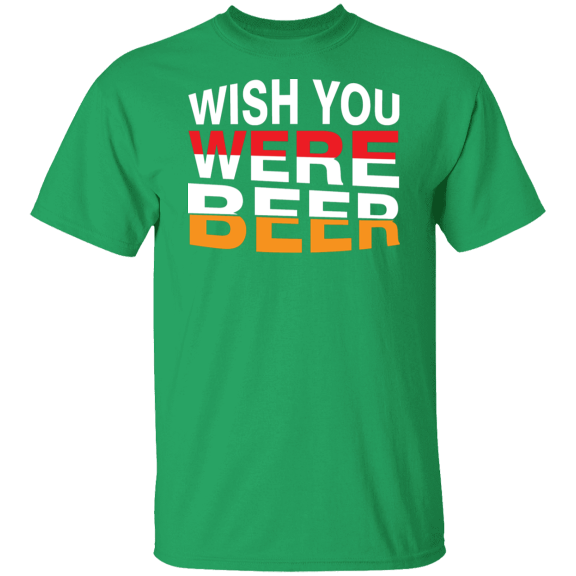"Wish You Were Beer" T-Shirt – Perfect for Beer Lovers & Happy Hour Fans!