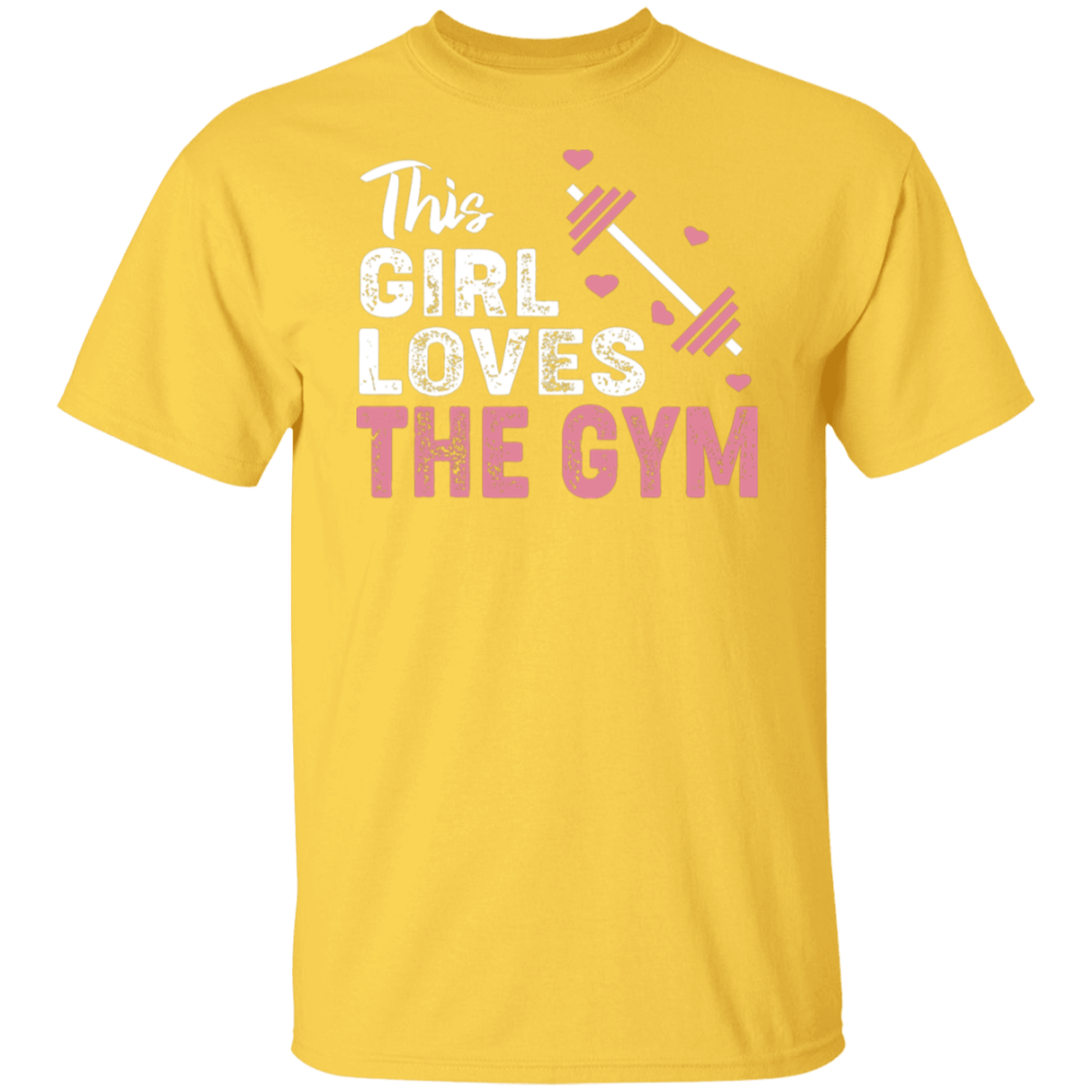 "This Girl Loves The Gym" T-Shirt – Perfect for Fitness Enthusiasts & Weight Lifters!