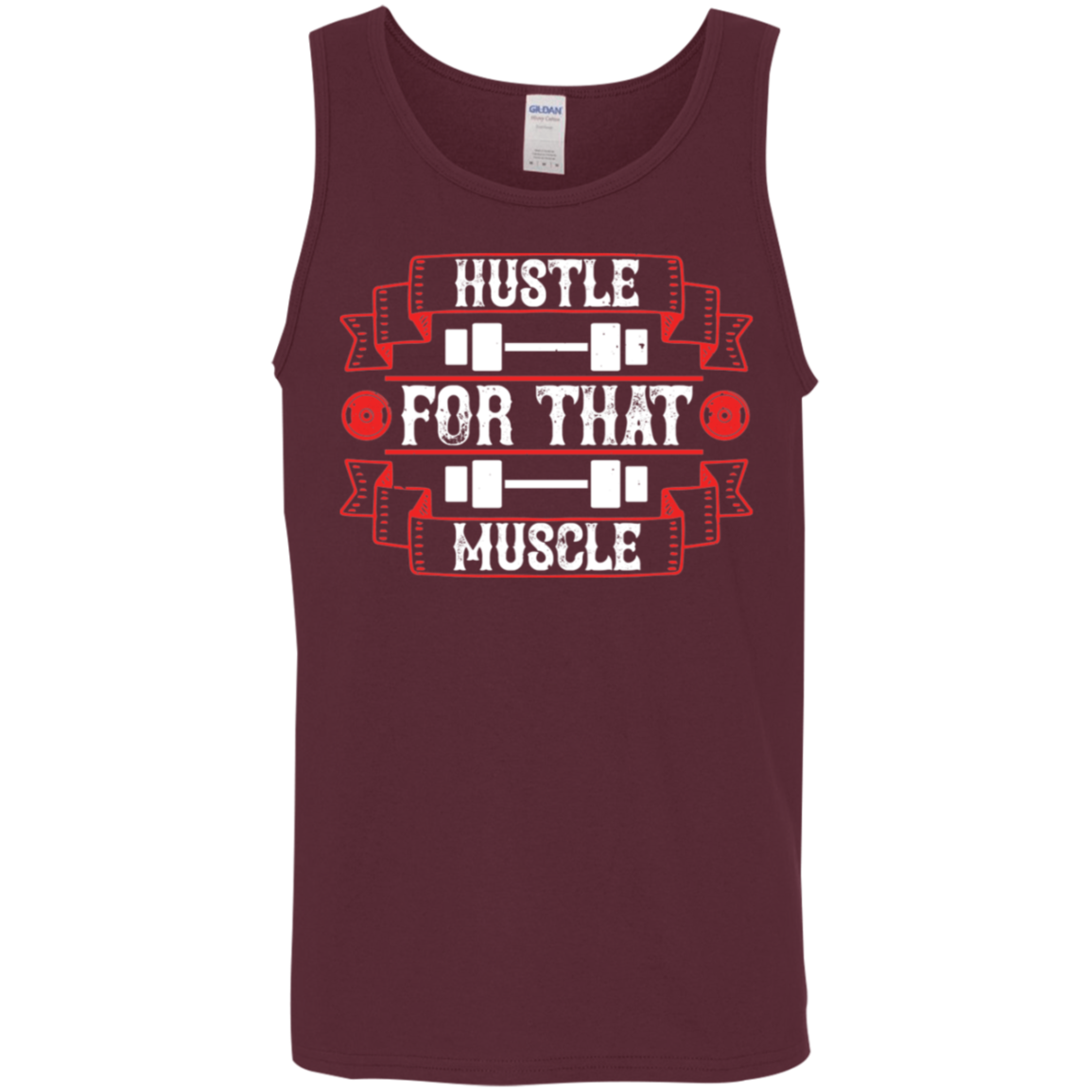 "Hustle For That Muscle" Workout Tank Top – Bold Gym Apparel for Fitness Enthusiasts!