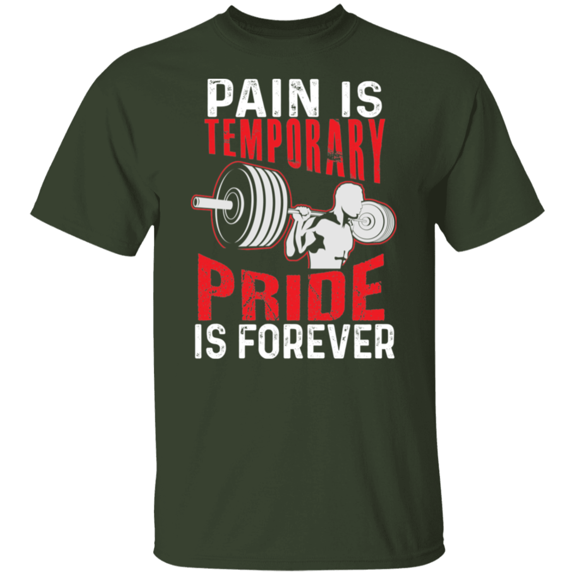 "Pain Is Temporary. Pride Is Forever." Fitness T-Shirt – Motivational Gym Shirt for Weight Lifters!