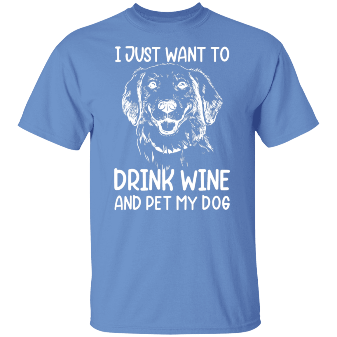 "Wine, Wag, and Unwind": Dog Lover's T-Shirt