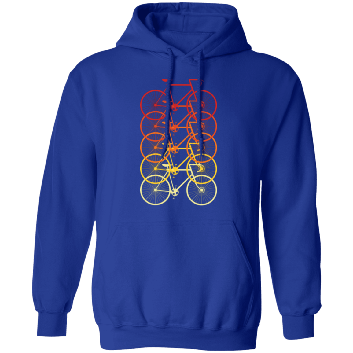 "Cycle of Colors": Cozy Bicycle Hoodie – Vibrant Design for Cycling Fans!