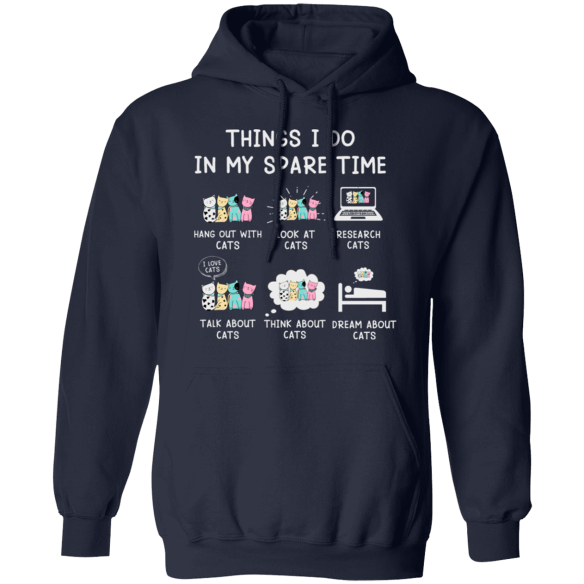 "Cat Lovers' Checklist" Hoodie – Purrfect Comfort for Your Feline Obsession!