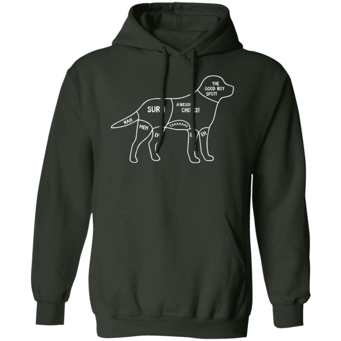 "Dog's Petting Guide" Hoodie: Stay Cozy, Pet Happily!