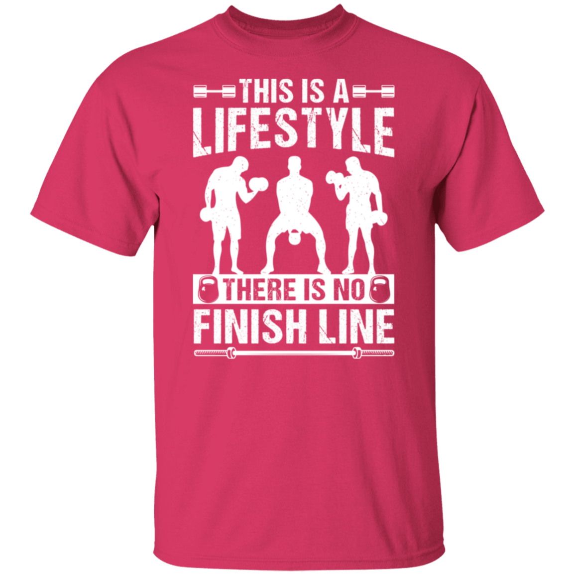"No Finish Line" Fitness T-Shirt - Embrace the Gym Lifestyle!