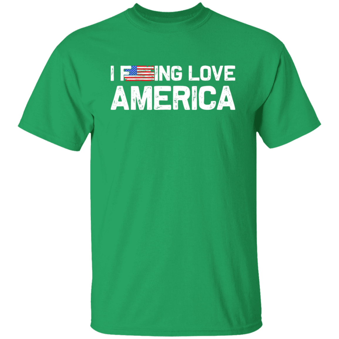 Patriot's Pride: "I F-ing Love America" Flag T-Shirt