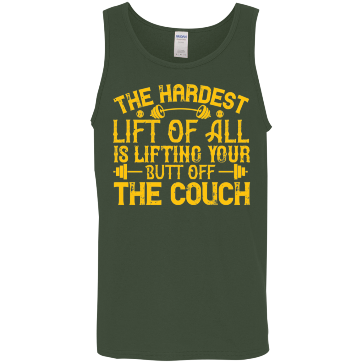“The Hardest Lift" Tank Top – Motivational Gym Wear for Fitness Enthusiasts!