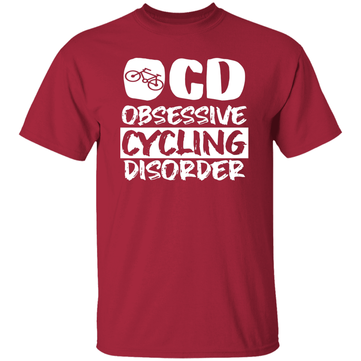 "OCD: Obsessive Cycling Disorder" T-Shirt – A Must-Have for Cycling Enthusiasts!