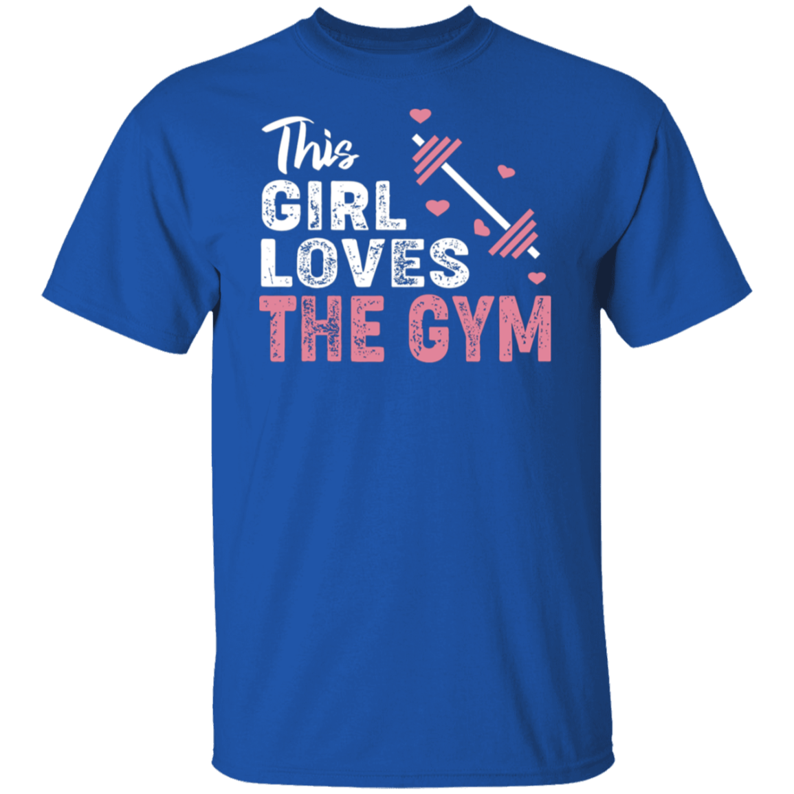"This Girl Loves The Gym" T-Shirt – Perfect for Fitness Enthusiasts & Weight Lifters!