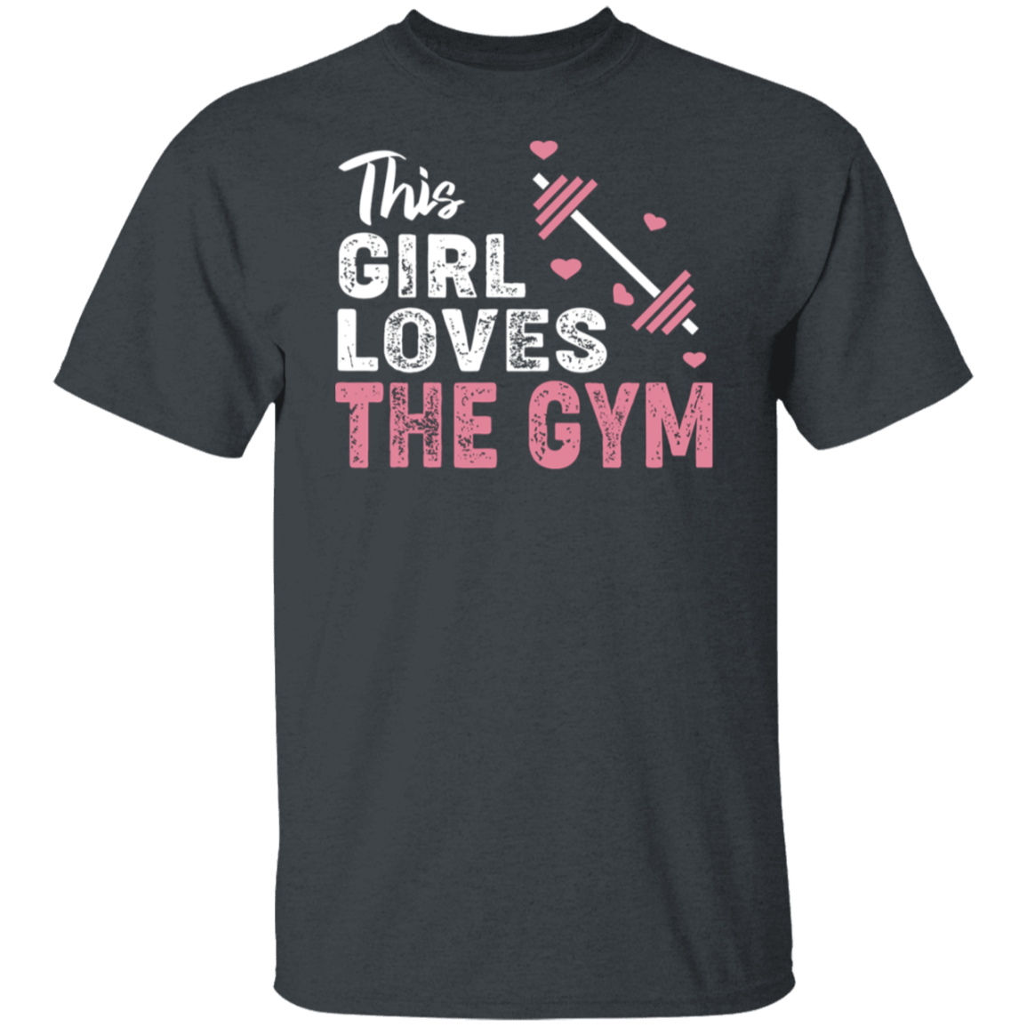 "This Girl Loves The Gym" T-Shirt – Perfect for Fitness Enthusiasts & Weight Lifters!