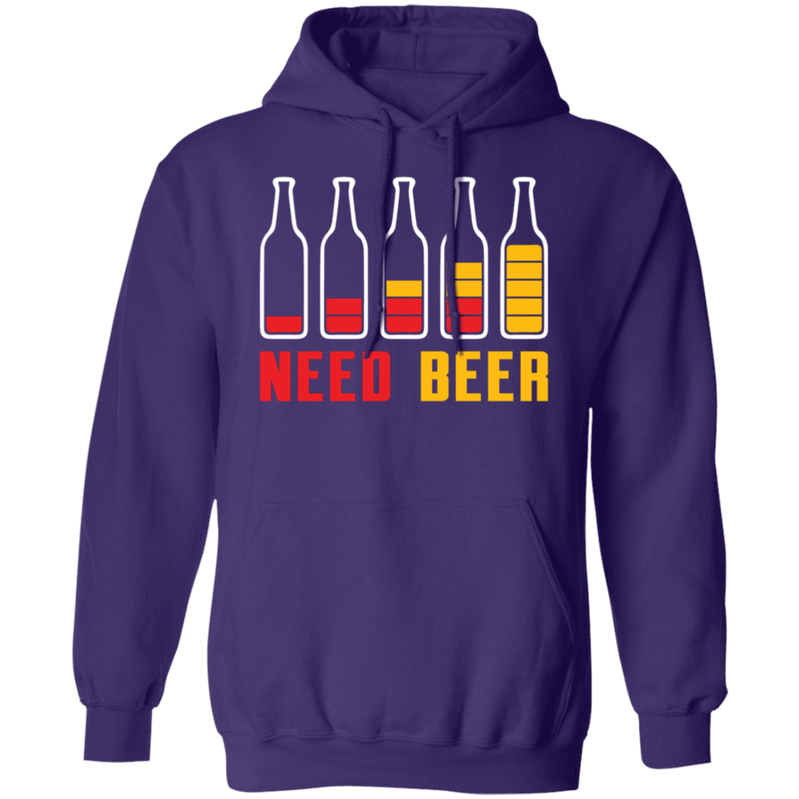 "Need Beer" Hoodie – Ideal for Beer Lovers, Happy Hour, and Alcohol Enthusiasts!