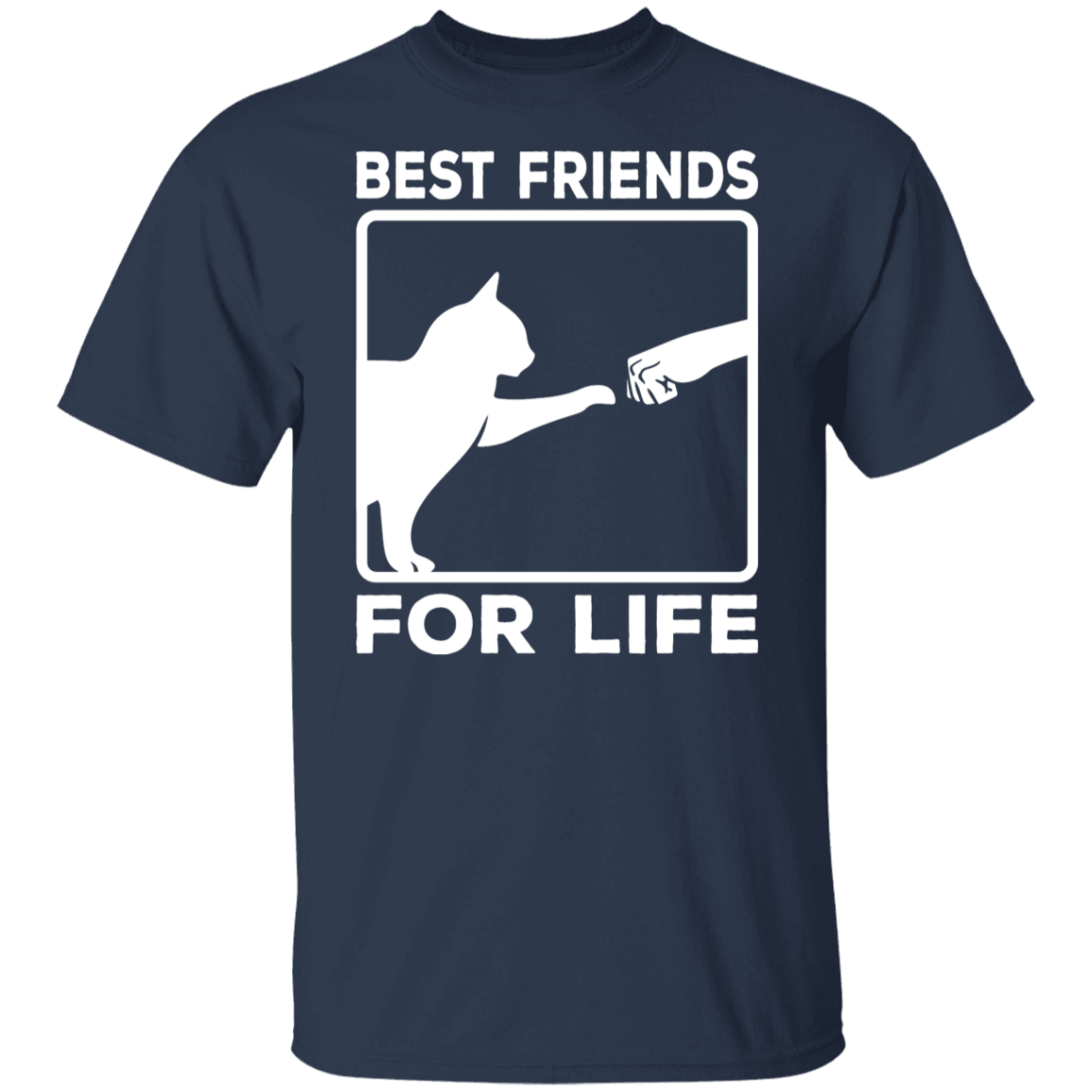 "Best Friends For Life" - Cat & Human Fist Bump T-Shirt | Perfect for Cat Lovers & Pet Owners!